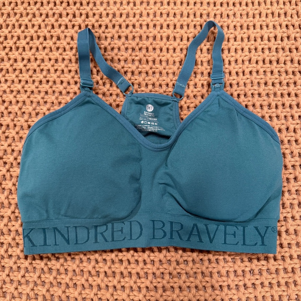 Kindred Bravely Deep Teal Nursing and Pumping Bra